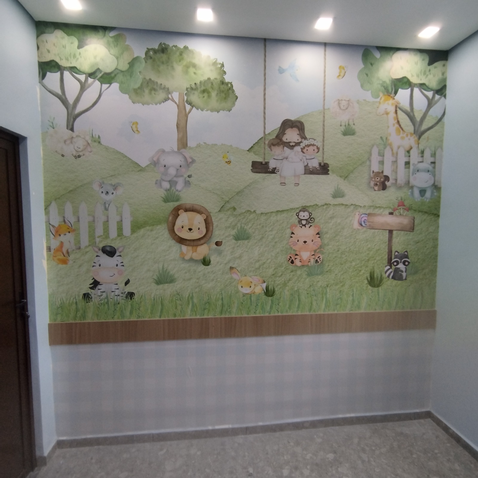 Papel de Parede SAFARI COM JESUS ZOO ANIMAIS GB237 m² (cópia) - Imagem 6