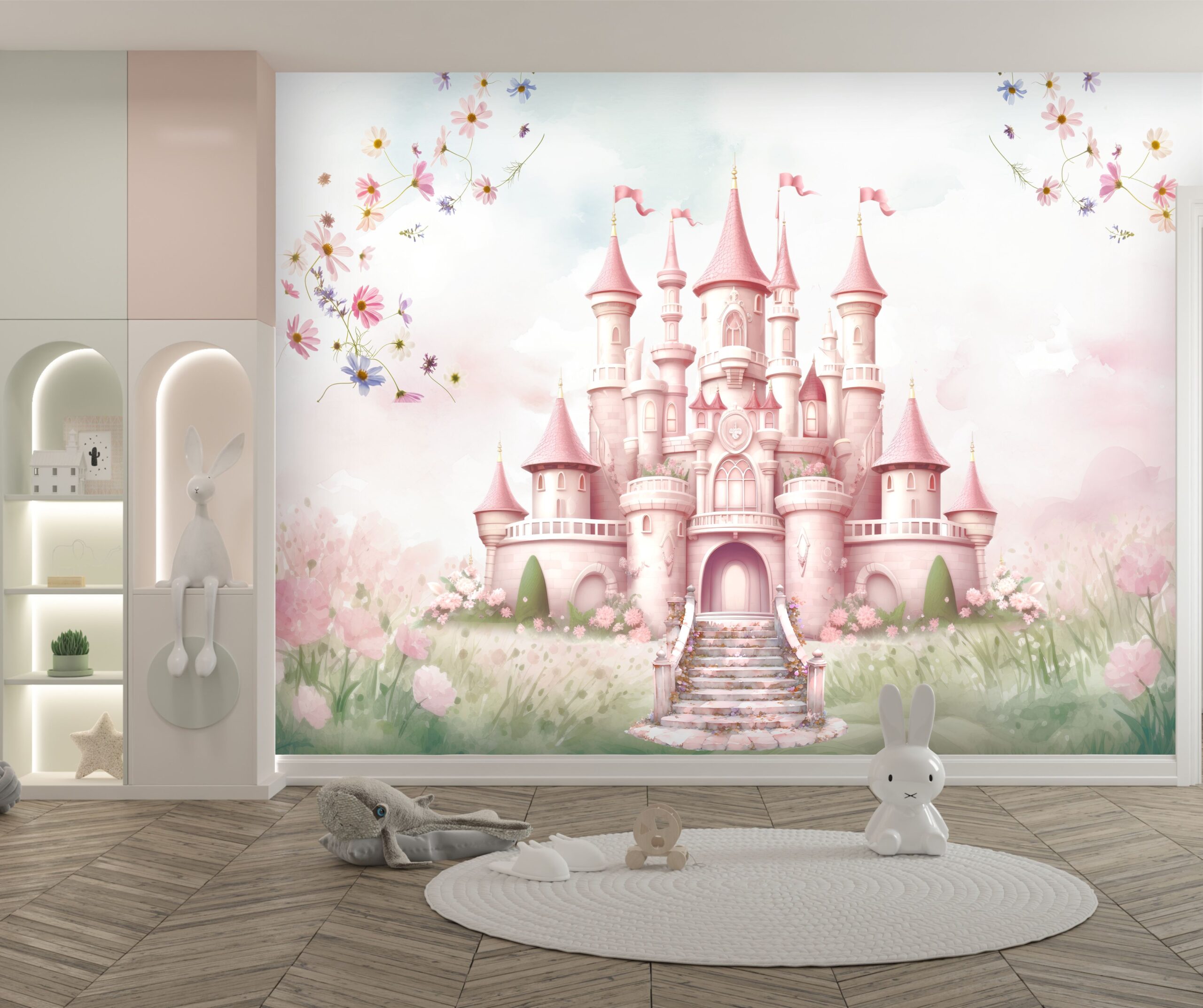 Papel de Parede Castelo Delicado Jardim Florido GB244 m² - Imagem 4