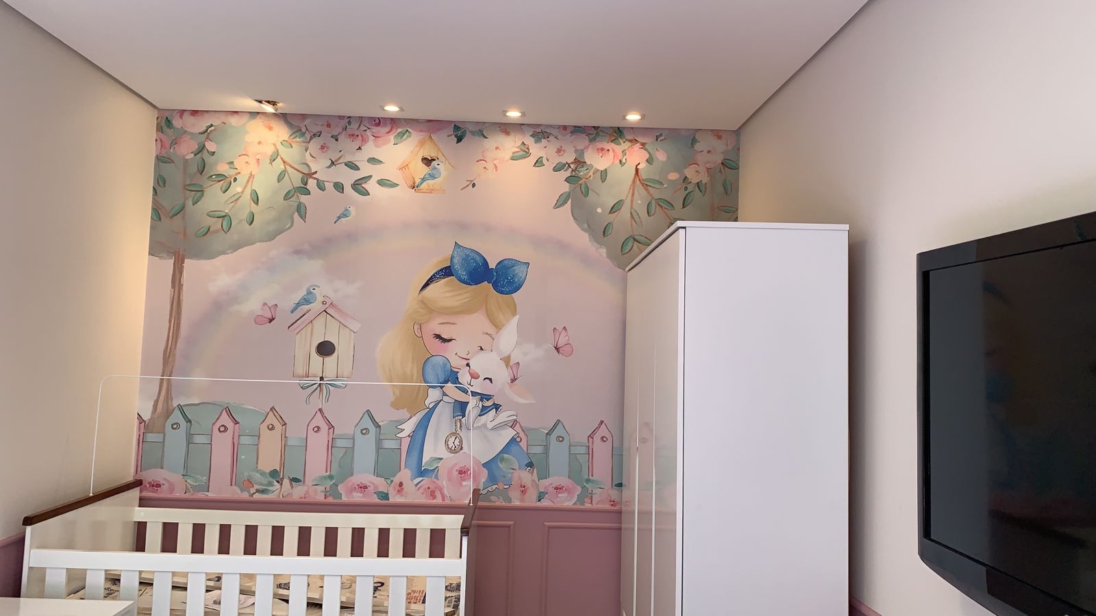 Papel de Parede Alice Aquarela Cute Baby GB001 m² - Imagem 4