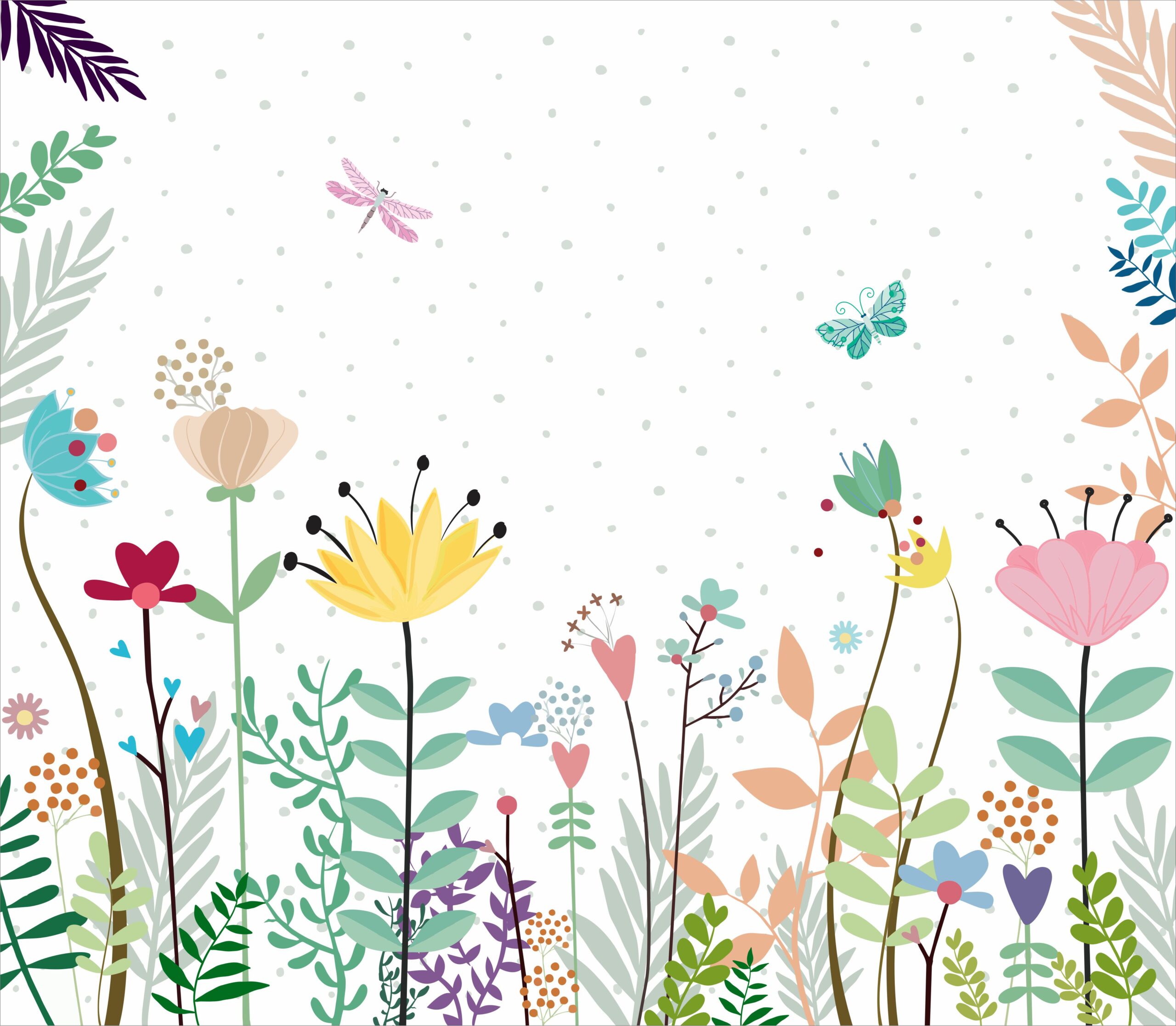 Papel de Parede Jardim Flores Delicado GB245 m² - Imagem 3
